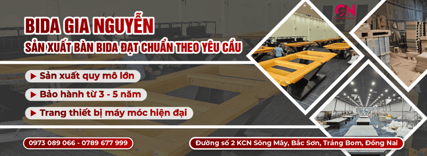 Slider tháng 2 - Bida Gia Nguyễn