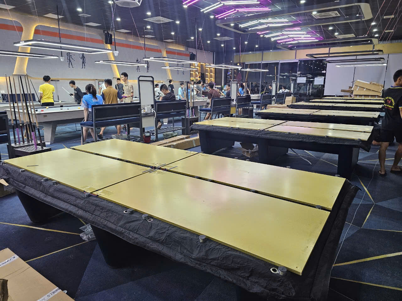 lắp đặt bàn bida gabriels
